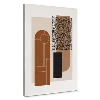 Leinwandbild Nordic Creators -  Beige & Brown 