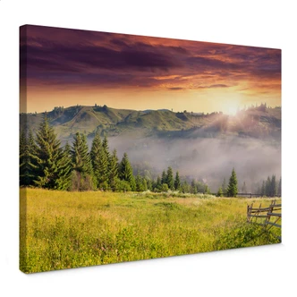 Foggy Mountains Canvas print Foggy Mountains Canvas print