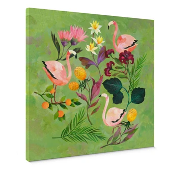 Leinwandbild Blanz - Flamingo 