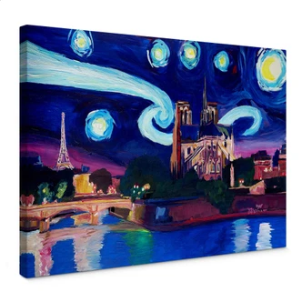 Canvas Print Bleichner – Paris by Night 