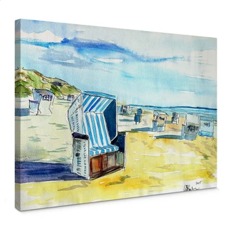 Leinwandbild Bleichner - Sylter Strand 