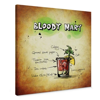 Leinwandbild Bloody Mary - Rezept 