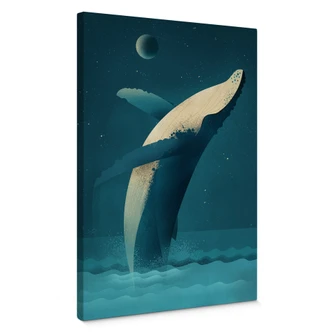 Leinwandbild Braun - Humpback Whale 