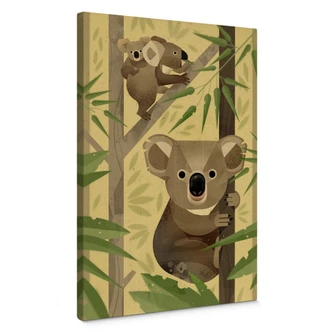 Leinwandbild Braun - Koala 
