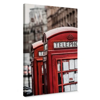 Leinwandbild Britische Telefonzelle Leinwandbild Britische Telefonzelle
