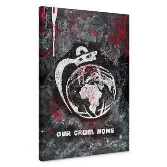 Lienzo Buttafly - Nuestro mundo cruel 
