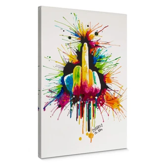 Lienzo Buttafly - Fuck the System 