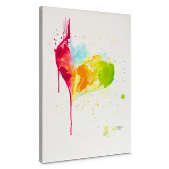 Lienzo Buttafly - Heart World 