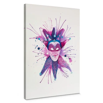 Lienzo Buttafly - Máscara de carnaval 