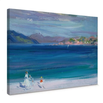 Francis Cadell - The Tale of Mull from Iona Canvas print 