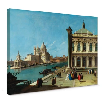 Leinwandbild Canaletto - Die Einfahrt zum Canal Grande 