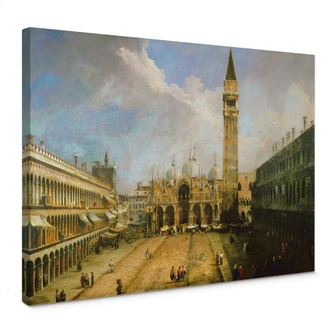 Leinwandbild Canaletto - Die Piazza San Marco 
