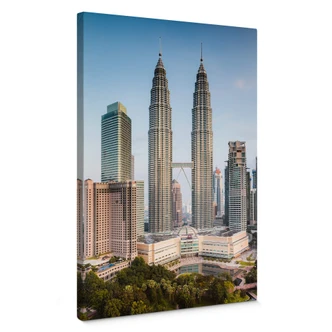 Lienzo Colombo - Torres Petronas en Kuala Lumpur 