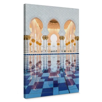Lienzo Colombo - Mezquita Sheikh Zayed en Abu Dhabi 