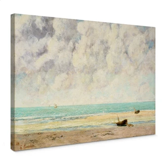 Leinwandbild Courbet - Die ruhige See 
