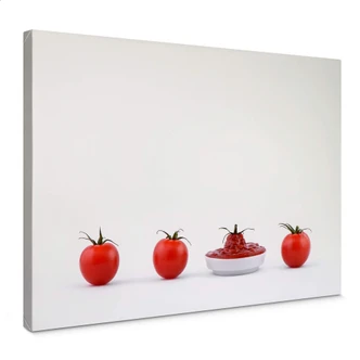 Canvasbillede - Csontos - Once there were four tomatoes 