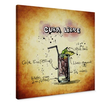 Leinwandbild Cuba Libre - Rezept 