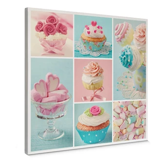 Obraz na płótnie kolaż babeczki 