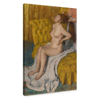 Leinwandbild Degas - Eine Frau bekommt ihr Haar gebunden 