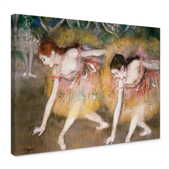 Leinwandbild Degas - Sich verbeugende Ballerinen 