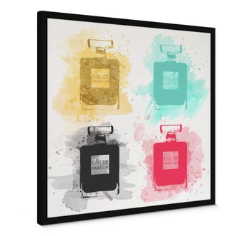 Perfume - Water colours Canvas print 
