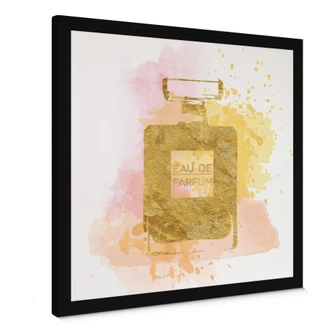 Perfume Water Colour - Gold Canvas print 