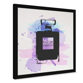 Perfume Water Colour Grey Canvas print 