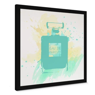 Cuadro de lienzo Eau de Parfum Acuarela - Menta 