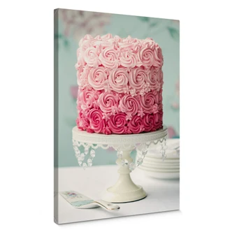 Obraz na płótnie tarta różana 