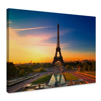 Eiffel Tower at Sunset Canvas print Eiffel Tower at Sunset Canvas print