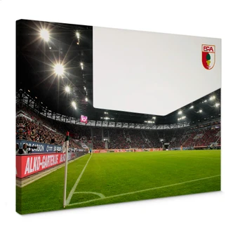 Leinwandbild FC Augsburg Stadion Eckfahne 