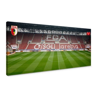 Leinwandbild FC Augsburg Stadion Tribüne Panorama 