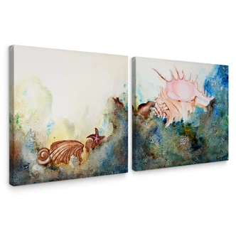 Fedrau - Shells Canvas print (2 parts) 