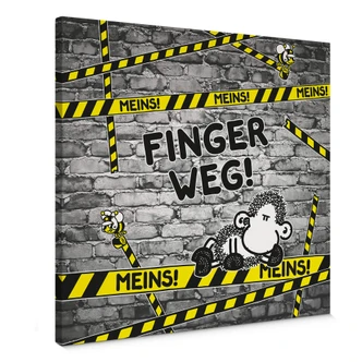 Leinwandbild sheepworld Finger weg! Meins! 