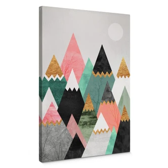 Leinwandbild Fredriksson - Bunte Berge 