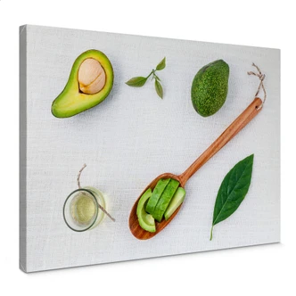Leinwandbild Frische Avocado 