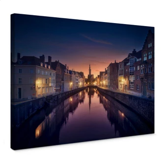 Leinwandbild García - Sunset in Brugge 