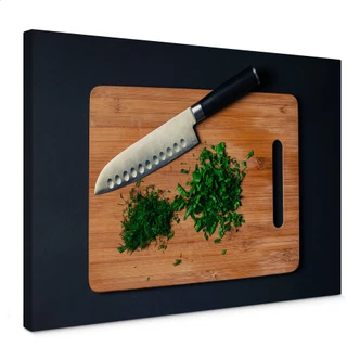 Leinwandbild Gehackte Kräuter 