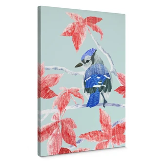 Canvas print Goed Blauw - Ice Bird 