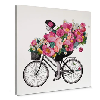 Tableau en toile Graves - Flora Bicycle 