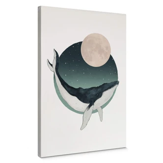 Tableau sur toile Graves - Baleine à bosse 