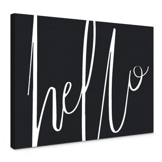 Leinwandbild - Hello 