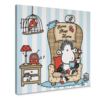 Sheepworld - Home Sheep Home Tea Time Canvas print 
