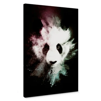 Canvas Print Huhonnard - Wild Explosion: Panda 