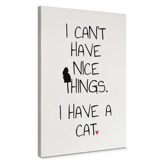 Leinwandbild I can't have nice Things - Cat 