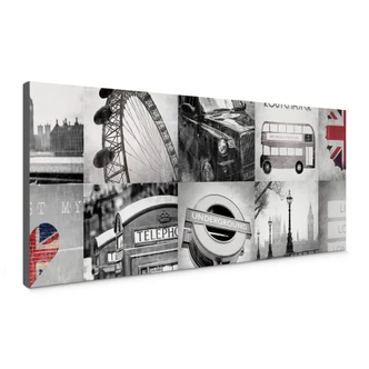 Impressions of London Canvas print panorama 