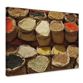 Obraz na płótnie rynek indyjski 