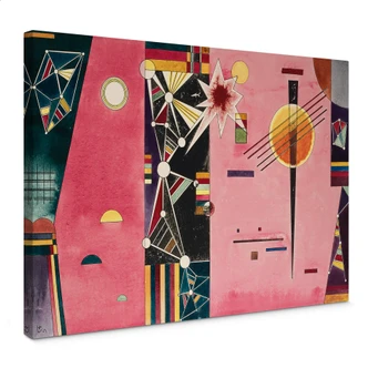 Lienzo Kandinsky - Rosa Rojo 