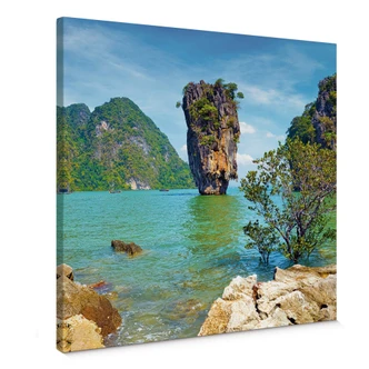 Leinwandbild Khao Ta-Pu Island - quadratisch 