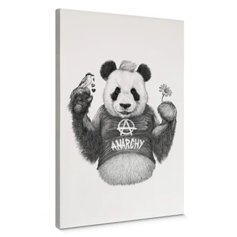 Leinwandbild Kools - Punk Panda 